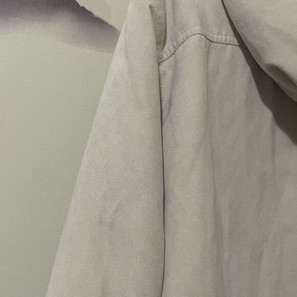 Vintage Bromley sport DuPont thermolite beige faux suede fox fur coat XXL - Picture 14 of 16